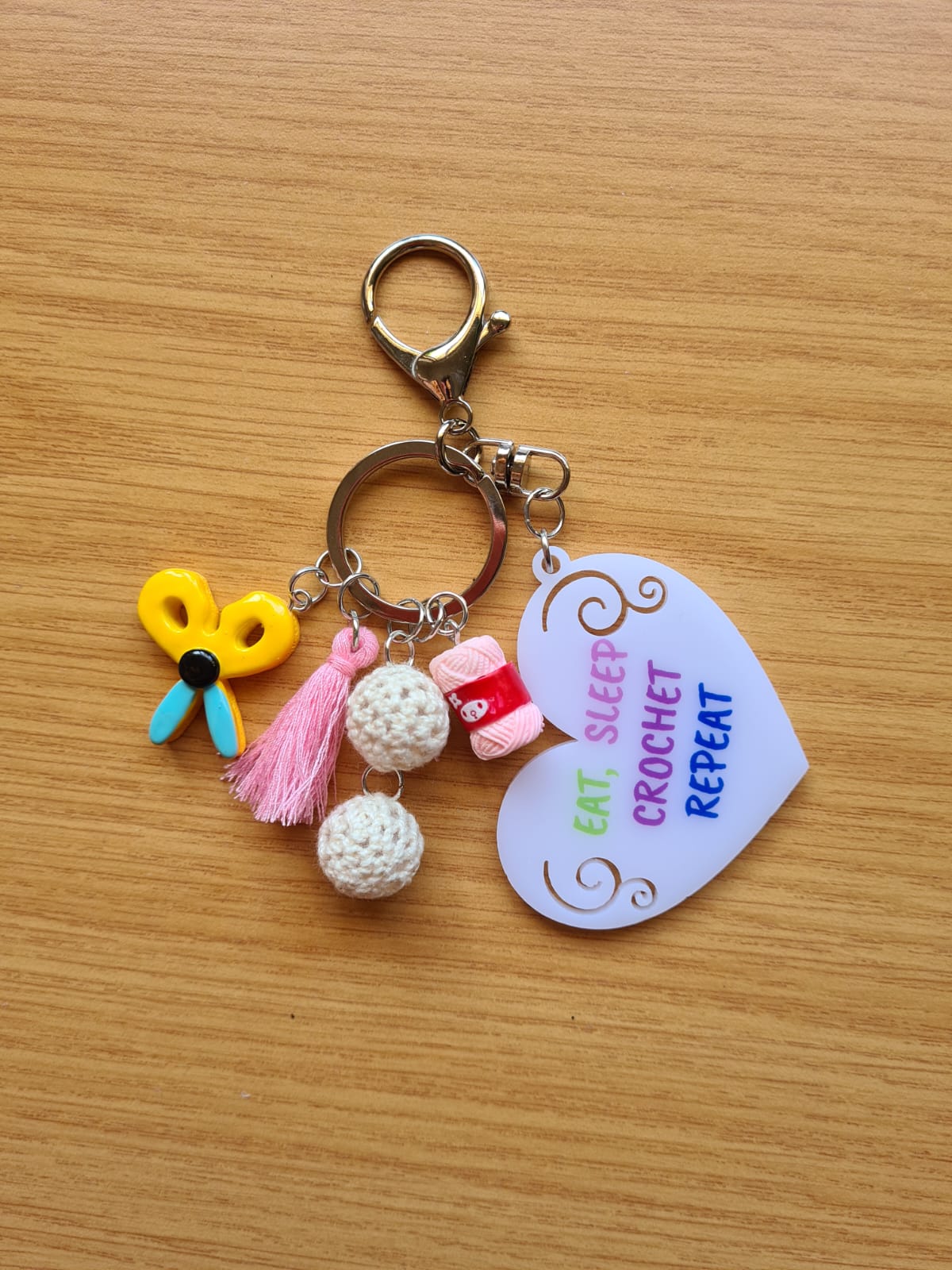 KeyChain-EatSleepCrochetRepeat