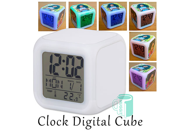 Digital cube clock